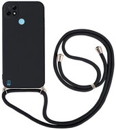 TopQ Kryt Realme C21 černý se šňůrkou 92876 - Phone Cover