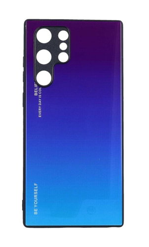 TopQ Kryt LUXURY Samsung S22 Ultra pevný duhový purpurový 93486 - Phone Cover - Main image