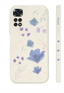 TopQ Kryt Xiaomi Redmi Note 11 Modré kvítky 94703 - Phone Cover