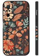 TopQ Kryt Xiaomi Redmi Note 10 Pro Luční kvítí černý 94563 - Phone Cover