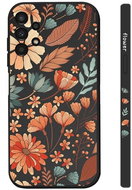 TopQ Kryt Samsung A13 Luční kvítí černý 94554 - Phone Cover