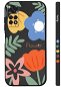 TopQ Kryt Xiaomi Redmi Note 11 Malované květy černý 94547 - Phone Cover