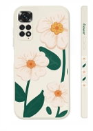 TopQ Kryt Xiaomi Redmi Note 11 Bílé květy 94542 - Phone Cover