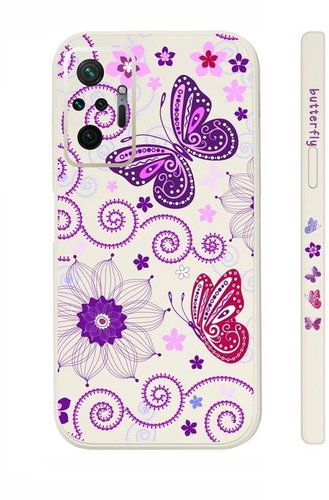 TopQ Kryt Xiaomi Redmi Note 10 Pro Fialoví motýlci 94533 - Phone Cover - Main image