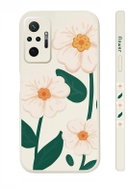 TopQ Kryt Xiaomi Redmi Note 10 Pro Bílé květy 94529 - Phone Cover