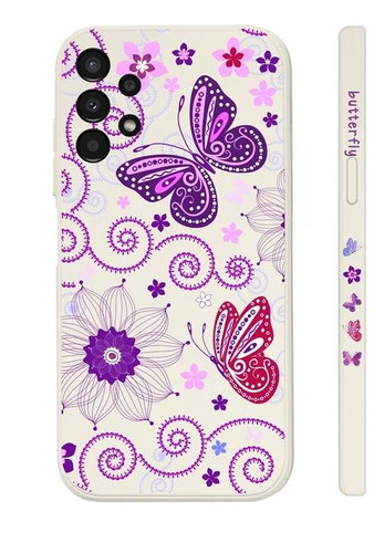 TopQ Kryt Samsung A13 Fialoví motýlci 94509 - Phone Cover - Main image