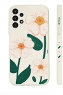 TopQ Kryt Samsung A13 Biele kvety 94505 - Kryt na mobil