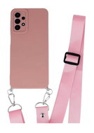 TopQ Kryt Samsung A13 Elegance růžový se šňůrkou 94461 - Phone Cover