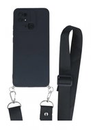 TopQ Kryt Xiaomi Redmi 10C Elegance černý se šňůrkou 94449 - Phone Cover