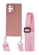 TopQ Kryt Xiaomi Redmi Note 10 Pro Elegance růžový se šňůrkou 94447 - Phone Cover
