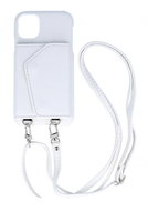 TopQ Kryt Wallet Leather iPhone 11 bílý se šňůrkou 94602 - Phone Cover