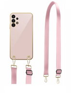 TopQ Kryt Samsung A13 Fancy růžový se šňůrkou 94476 - Phone Cover