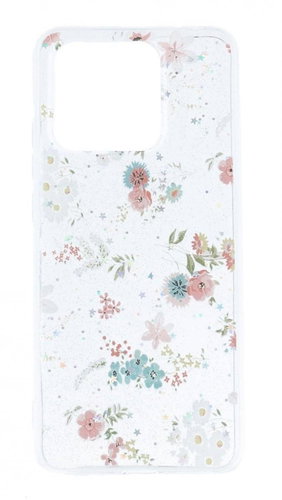 TopQ Kryt Glitter Xiaomi Redmi 10C Jemné květy 94663 - Phone Cover - Main image