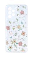TopQ Kryt Glitter Samsung A53 5G Květinový mix 94652 - Phone Cover