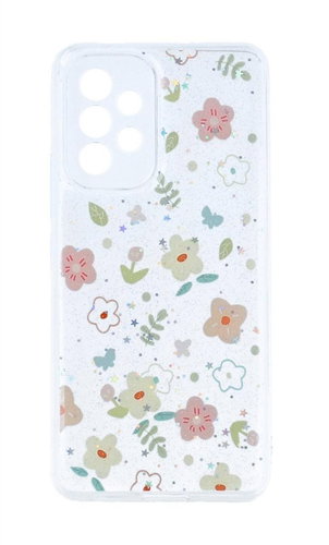 TopQ Kryt Glitter Samsung A53 5G Květinový mix 94652 - Phone Cover - Main image