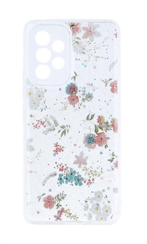 TopQ Kryt Glitter Samsung A53 5G Jemné květy 94649 - Phone Cover - Main image