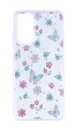 TopQ Kryt Glitter Xiaomi Redmi Note 11 Květy s motýlky 94643 - Phone Cover