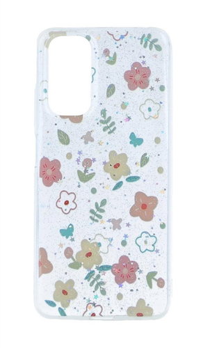 TopQ Kryt Glitter Xiaomi Redmi Note 11 Květinový mix 94640 - Phone Cover - Main image