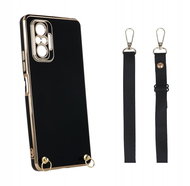 TopQ Kryt Xiaomi Redmi Note 10 Pro Fancy černý se šňůrkou 94599 - Phone Cover