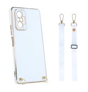 TopQ Kryt Xiaomi Redmi Note 10 Pro Fancy bílý se šňůrkou 94598 - Phone Cover