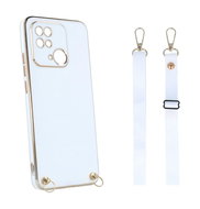 TopQ Kryt Xiaomi Redmi 10C Fancy bílý se šňůrkou 94479 - Phone Cover