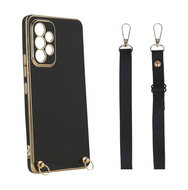 TopQ Kryt Samsung A53 5G Fancy černý se šňůrkou 94473 - Phone Cover