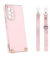 TopQ Kryt Samsung A53 5G Fancy růžový se šňůrkou 94470 - Phone Cover