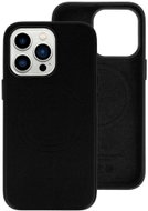 TopQ Kryt Leather MagSafe iPhone 14 Pro Max černý 95102 - Phone Cover