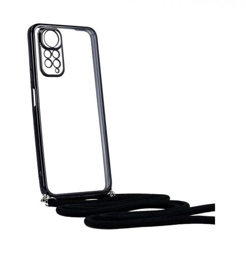 TopQ Kryt Xiaomi Redmi Note 11 Frame černý se šňůrkou 94440 - Kryt na mobil - Main image