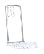 TopQ Kryt Samsung A53 5G Frame stříbrný se šňůrkou 94435 - Kryt na mobil