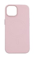 TopQ Kryt Leather MagSafe iPhone 14 ružový 95110 - Kryt na mobil