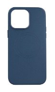 TopQ Kryt Leather MagSafe iPhone 14 Pro Max modrý 95103 - Kryt na mobil