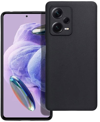 TopQ Cover MATT Xiaomi Redmi Note 12 Pro+ 5G black 95298 - Phone Cover - Main image