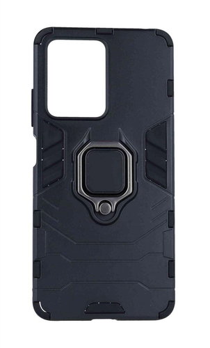 TopQ Kryt Xiaomi Poco X5 Pro 5G odolný černý s prstenem 95517 - Phone Cover - Main image