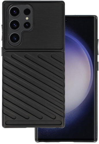 TopQ Kryt Thunder Samsung S23 Ultra černý 95594 - Phone Cover - Main image