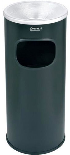 Probbax Aluminium basket with ashtray 30 L, black - Ashtray - Main image