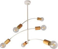 Prezent 61216 - Chandelier on Rod VEDMA 6xE27/40W/230V - Chandelier