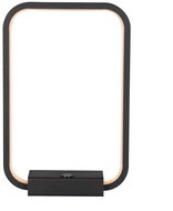 Luxera 26100 - LED Dimmable Table Lamp USB Connector OBLONG 1xLED/12W/230V - Table Lamp