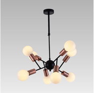 Prezent 17202 - Chandelier on Rod BALL 8xE27/40W/230V - Chandelier