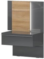 Jela ONYX - NS1/ON antracit lesk/ořech pacific lesk (P02589) - Night Stand