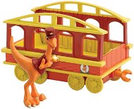 T-Rex Expressz - Kalauz dinó vasúti kocsival - Játékszett