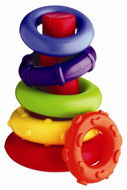 Playgro Plastic stringing rings - Sort and Stack Tower