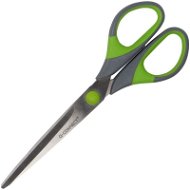 Q-CONNECT Soft Grip 17.5cm Green-Grey - Office Scissors 