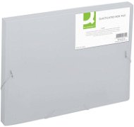 Q-CONNECT A4 s gumičkou, transparentně bílý - Desky na dokumenty