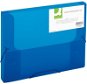 Q-CONNECT A4 with elastic band, transparent blue - Document Folders