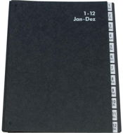 Q-CONNECT A4, black, 1-12 - Document Folders