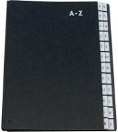 Dokumentenmappe Q-CONNECT A4, schwarz, A-Z - Desky na dokumenty