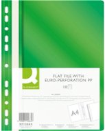 Q-CONNECT A4 euro-perforálással PP, zöld - 10 db-os csomag - Iratrendező mappa