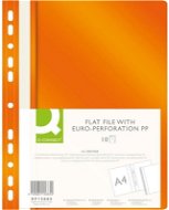 Q-CONNECT A4 with Euroderm, orange - pack of 10 - Document Folders