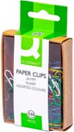 Q-CONNECT 26mm Pointed, Mix of Colours - Package 125 pcs - Paper Clips